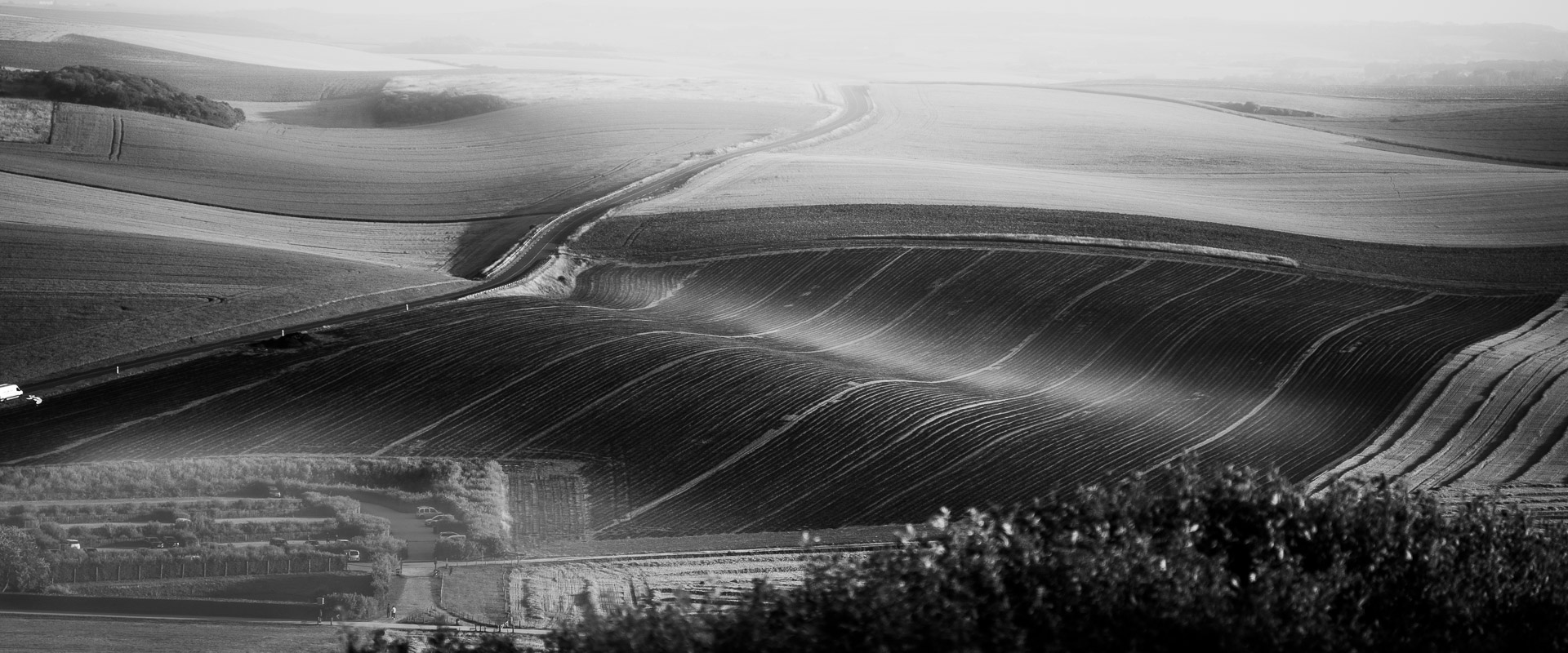 Französiche Landschaft S/W